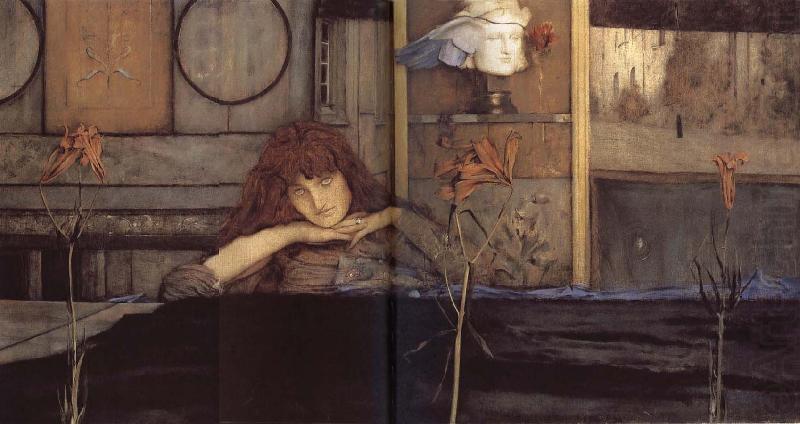 I lock my dorr upon myself, Fernand Khnopff